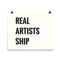 Real Artists Ship Poster